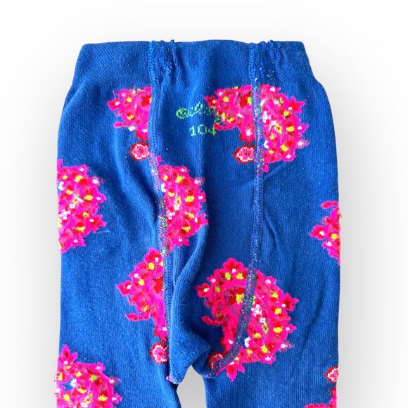 Oilily Ruffled Organic Sweat Dress and Jacquard Tights, Size 104 ( 4T), Blue - Picture 12 of 16